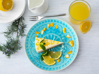 Лимонный чизкейк без сливочного сыра