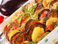 Рататуй с картофелем и сыром