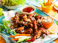 Куриные крылышки в соусе барбекю