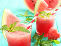 Мохито с арбузом и имбирным элем