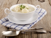 Суп из цветной капусты с яблоком