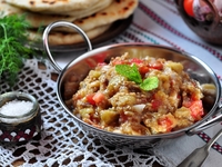 Баклажанная икра по-гречески