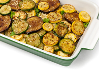 Запеченные баклажаны и кабачки с пармезаном