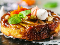 Тарт татен с яблоками и имбирем