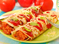 Блины с соусом болоньезе