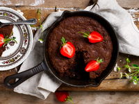 Брауни на сковороде