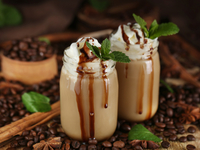 Кофейный милкшейк с бананом