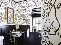 20 идей для оформления ванной комнаты в черном и белом тонах