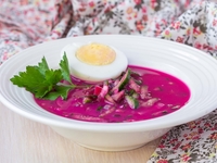 Холодник из свеклы на кефире