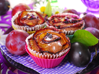 Маффины Сливовые розы