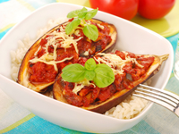 Фаршированные баклажаны в мультиварке