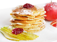 Яблочно-грушевые оладьи от Юлии Высоцкой