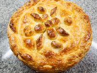 Курник с грибами и курицей