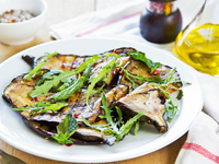 Жареные баклажаны с мятой