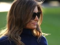 Меланья Трамп продемонстрировала осенний наряд