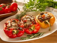 Перцы, фаршированные булгуром и тыквой