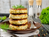 Рыбные котлеты со шпинатом