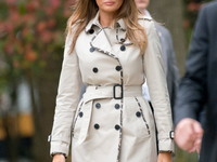 Меланья Трамп блеснула в стильном тренче