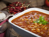 Мясное рагу с белой фасолью