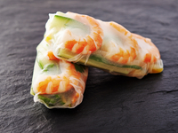 Спринг-роллы в креветками и овощами