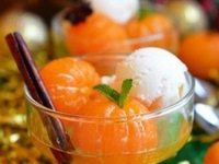 Новогодний десерт «Мандарины с пряностями»