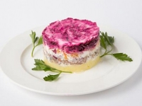 Праздничная «Шуба» с яблоками