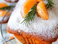Кекс с мандаринами «Новогодняя сказка»