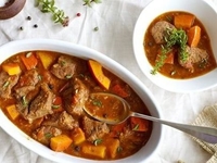 Основное блюдо: мясо с ароматной тыквой в мультиварке