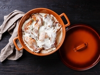 Тушеный кролик в сливочном соусе: пошаговый рецепт