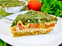 Полезная кухня: сырный пирог со шпинатом