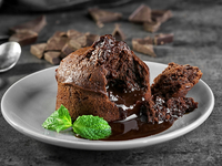 Готовимся к Валентиновому дню: шоколадный фондан