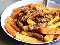 Теплый салат из моркови