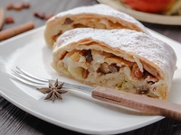 К 8 Марта: штрудель с яблоками и корицей