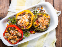 Фаршированные “кораблики” со сладким перцем