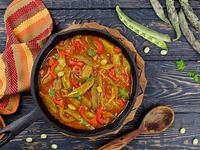 Овощное рагу с фасолью: оригинальный рецепт