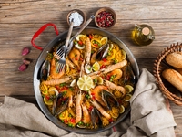 Удачное сочетание : рис с морепродуктами