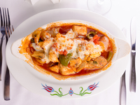 Запеченные куриные тефтели в сливочном соусе