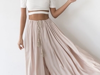 Как носить макси юбку летом: 10 модных идей