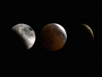 Как это было: появились фото уникального лунного затмения