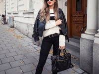 15 вариантов, как носить кожаную куртку осенью