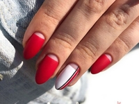 Маникюр на осень 2018: ТОП-20 оригинальных идей с красным цветом