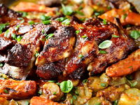 Чалагач с фасолью и овощами: сытный рецепт