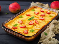 Без муки: готовим творожную запеканку с яблоками