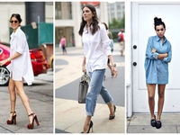 Рубашка оверсайз: ТОП-5 модных способов завоевать титул главной модницы