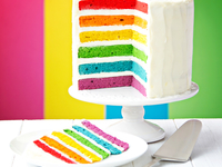 Радужный торт на день рождения: готовим яркий десерт