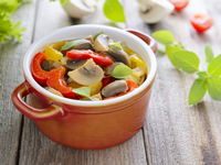 Диетическое меню: грибное рагу с овощами