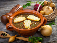 Постный луковый суп: пошаговый рецепт с фото