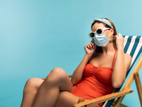 Как носить маску летом?