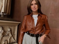 Для стильных и теплых образов: 10 трендовых кожаных рубашек на зиму