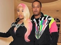 Рэперша Ники Минаж впервые показала лицо 4-месячного сына